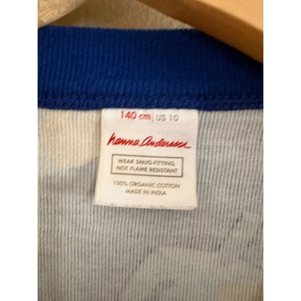 Hanna Andersson 2Pc Pajamas Long Sleeve Hanukkah Dreidel PJ Set Sz 140 Cm US 10